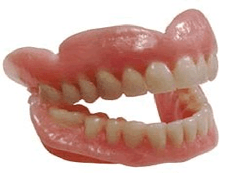 False teeth
